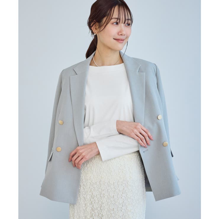 60シルケットボートネックジャケットインナー | ROPE' PICNIC | 詳細画像10 