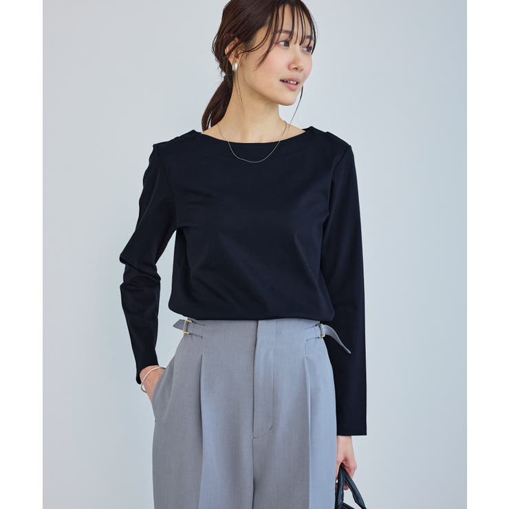 60シルケットボートネックジャケットインナー | ROPE' PICNIC | 詳細画像14 