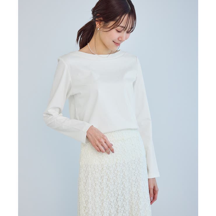 60シルケットボートネックジャケットインナー | ROPE' PICNIC | 詳細画像2 