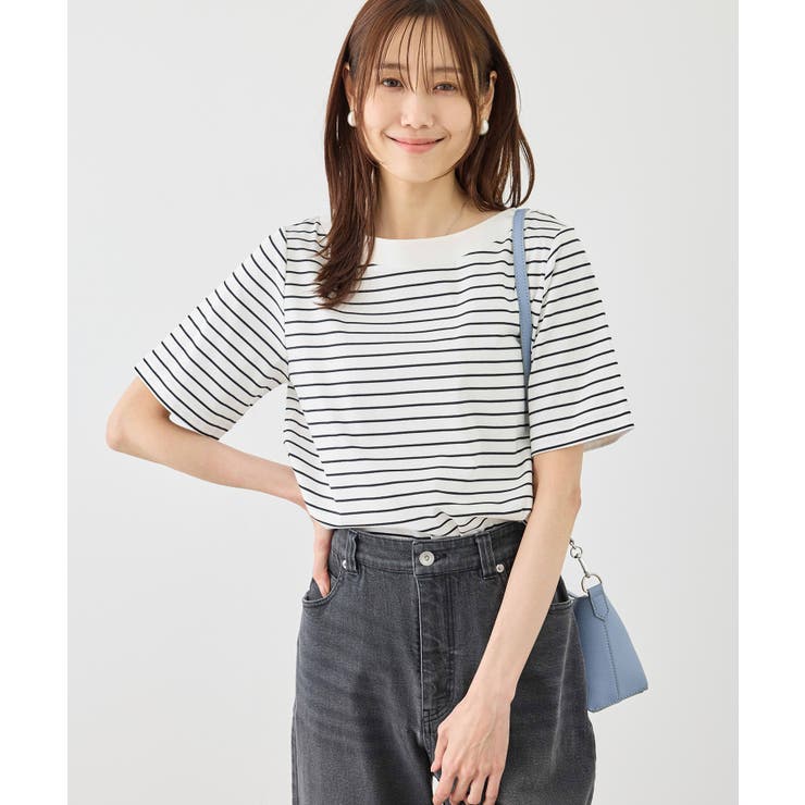 60シルケットボートネックハーフスリーブジャケットインナー | ROPE' PICNIC | 詳細画像23 