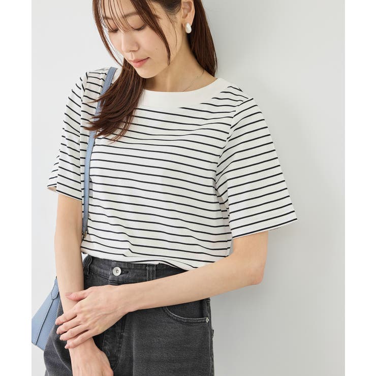 60シルケットボートネックハーフスリーブジャケットインナー | ROPE' PICNIC | 詳細画像26 