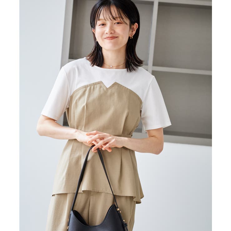 【ちゃんと+かわいい保証】エアリーリネンライク ドッキングカットトップス UVケ… | ROPE' PICNIC | 詳細画像13 