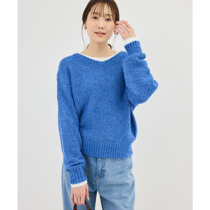 ブルー系(45) | フリンジヤーンラメニット | ROPE' PICNIC