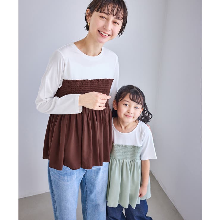 シャーリングビスチェ風ドッキングロングスリーブカットソー/リンクコーデ | ROPE' PICNIC | 詳細画像22 