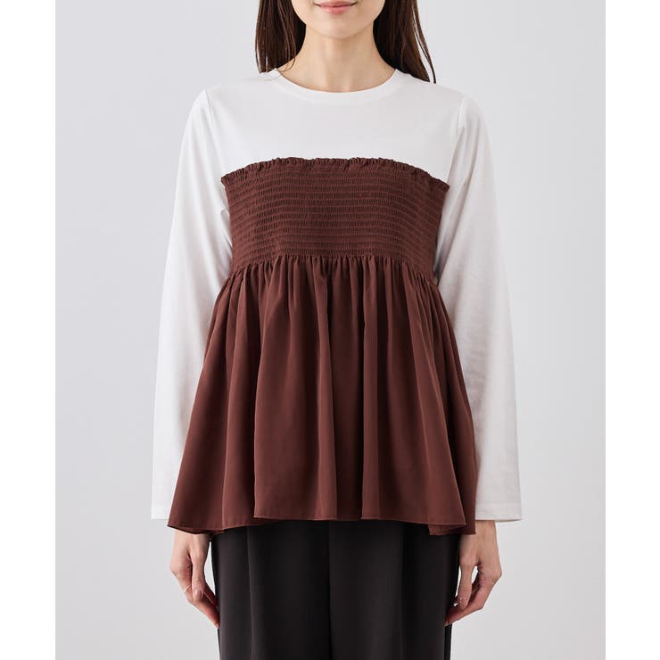 シャーリングビスチェ風ドッキングロングスリーブカットソー/リンクコーデ | ROPE' PICNIC | 詳細画像26 