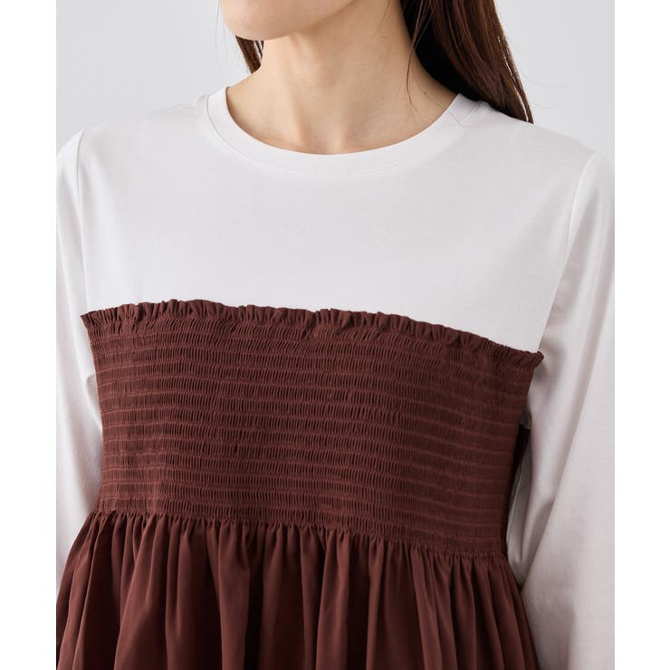 シャーリングビスチェ風ドッキングロングスリーブカットソー/リンクコーデ | ROPE' PICNIC | 詳細画像29 