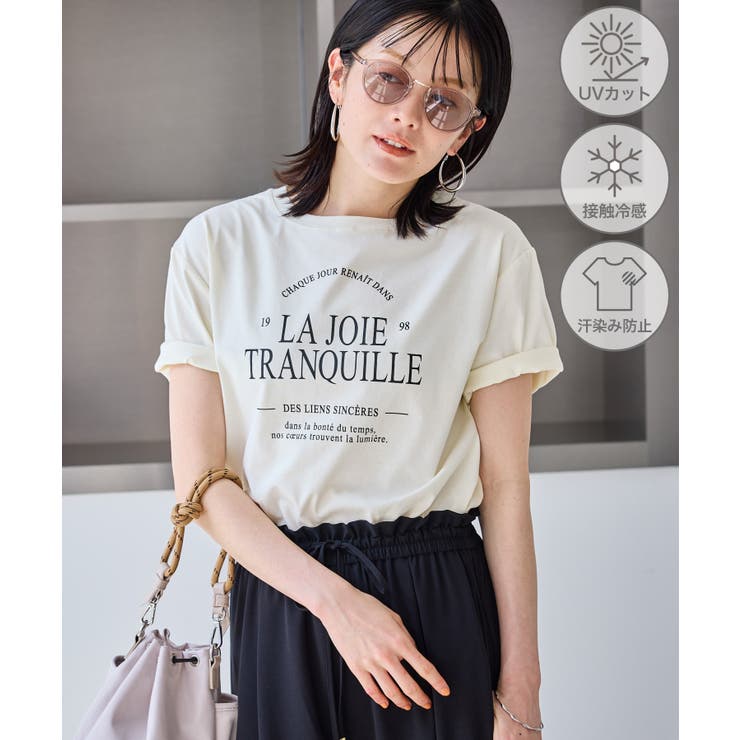 キナリ(16) | オーバーサイズロゴプリントTシャツ/UVカット・接触冷感・汗染み防止 | ROPE' PICNIC