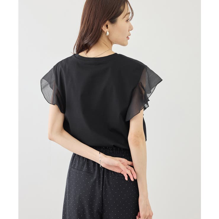 70シルケットシアーフリルスリーブトップス/UVカット・接触冷感 | ROPE' PICNIC | 詳細画像7 