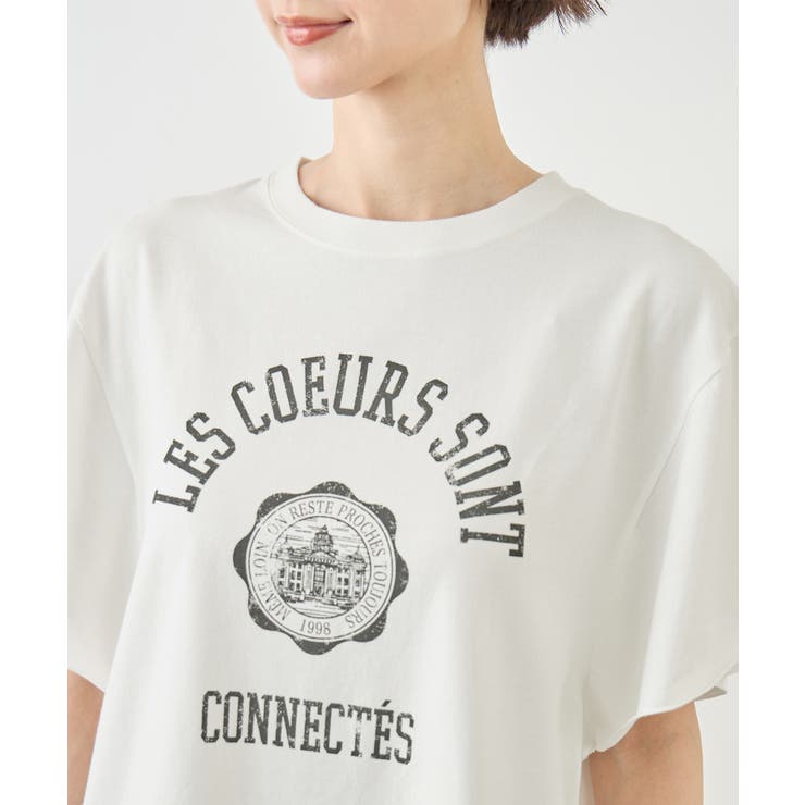 カレッジロゴプリントフレアスリーブピグメントTシャツ/リンクコーデ | ROPE' PICNIC | 詳細画像25 