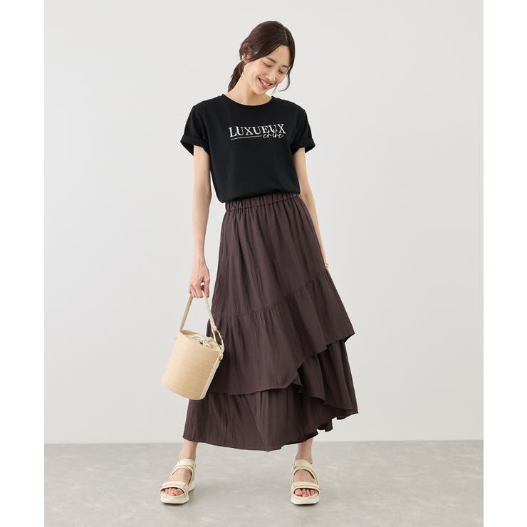 パール付きロゴTシャツ/UVカット・接触冷感・汗染み防止 | ROPE' PICNIC | 詳細画像13 