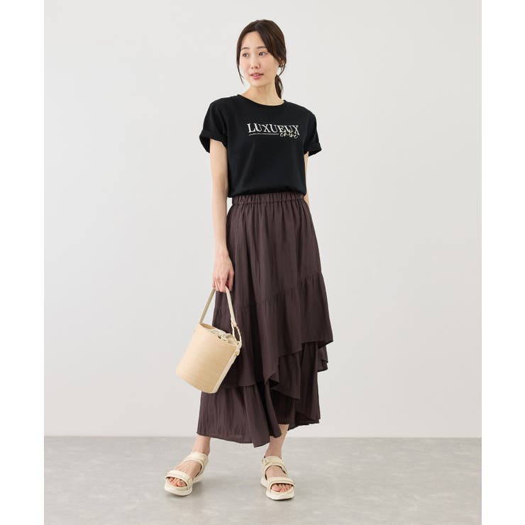 パール付きロゴTシャツ/UVカット・接触冷感・汗染み防止 | ROPE' PICNIC | 詳細画像14 