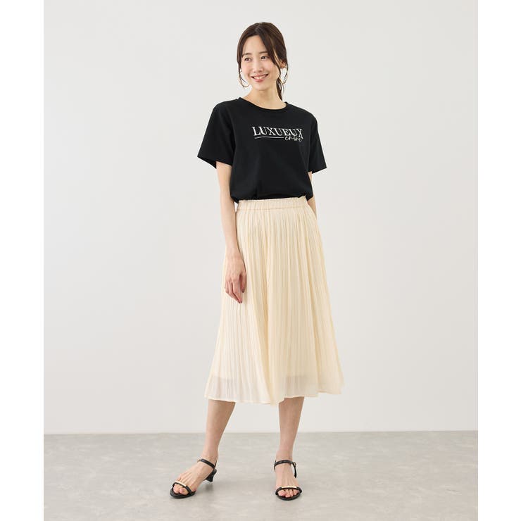 パール付きロゴTシャツ/UVカット・接触冷感・汗染み防止 | ROPE' PICNIC | 詳細画像3 
