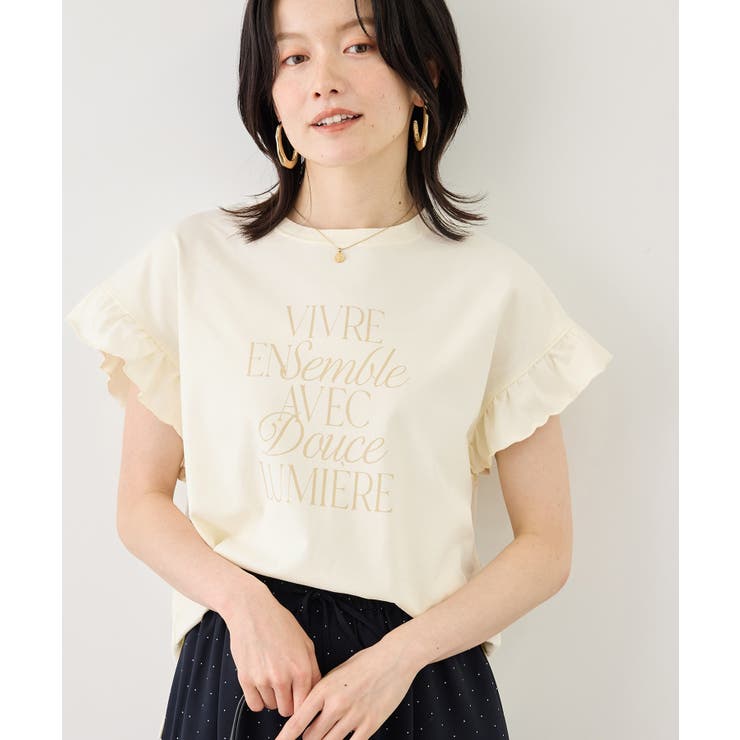 フリルスリーブロゴTシャツ/接触冷感・汗染み防止 | ROPE' PICNIC | 詳細画像12 