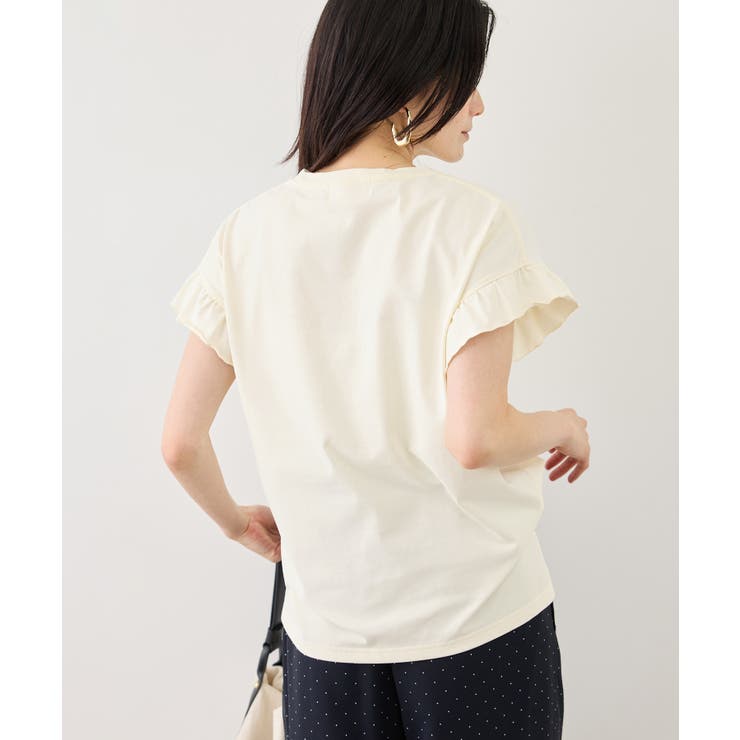 フリルスリーブロゴTシャツ/接触冷感・汗染み防止 | ROPE' PICNIC | 詳細画像16 