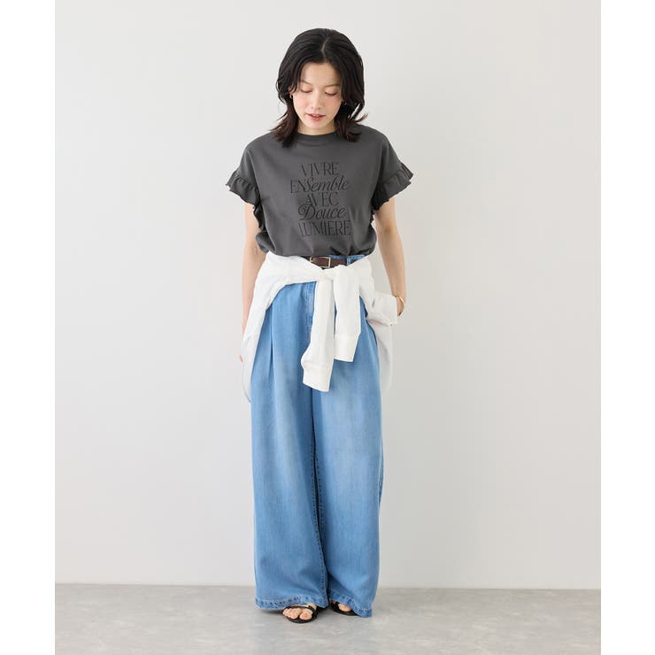 フリルスリーブロゴTシャツ/接触冷感・汗染み防止 | ROPE' PICNIC | 詳細画像2 