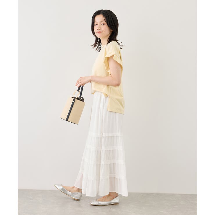 フリルスリーブロゴTシャツ/接触冷感・汗染み防止 | ROPE' PICNIC | 詳細画像20 