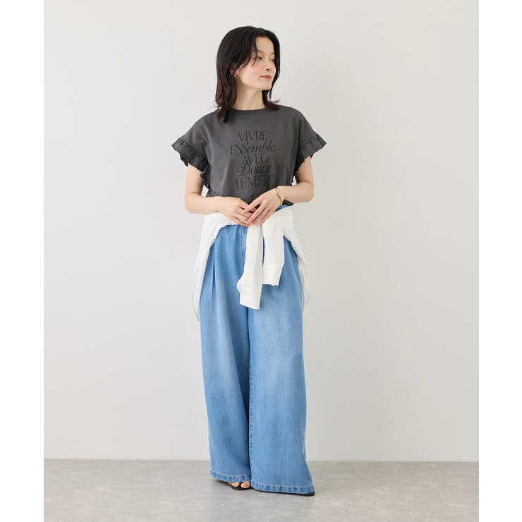 フリルスリーブロゴTシャツ/接触冷感・汗染み防止 | ROPE' PICNIC | 詳細画像4 