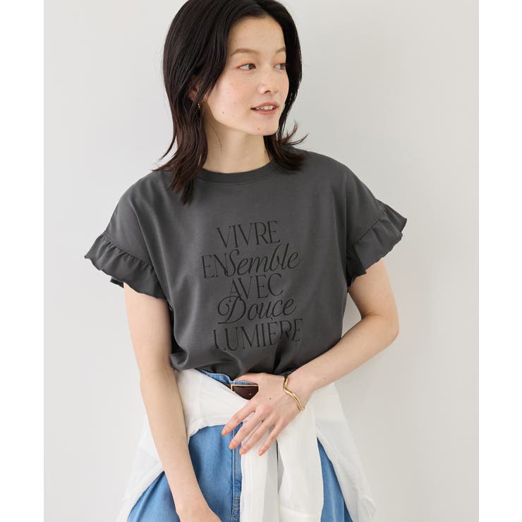 フリルスリーブロゴTシャツ/接触冷感・汗染み防止 | ROPE' PICNIC | 詳細画像5 