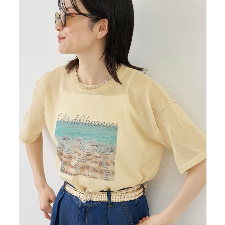 フォトプリントニットTシャツ | ROPE' PICNIC | 詳細画像15 