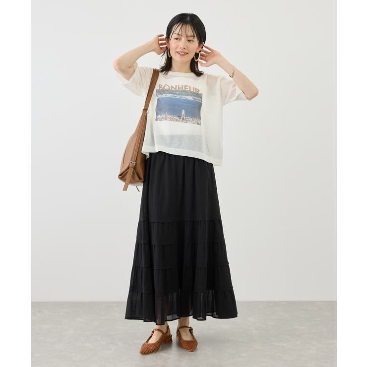 フォトプリントニットTシャツ | ROPE' PICNIC | 詳細画像4 