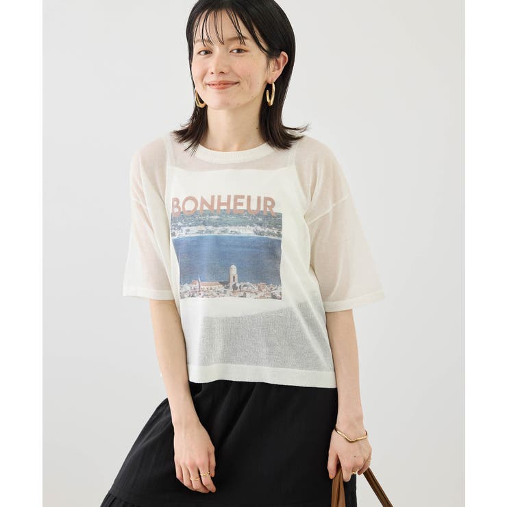 フォトプリントニットTシャツ | ROPE' PICNIC | 詳細画像5 