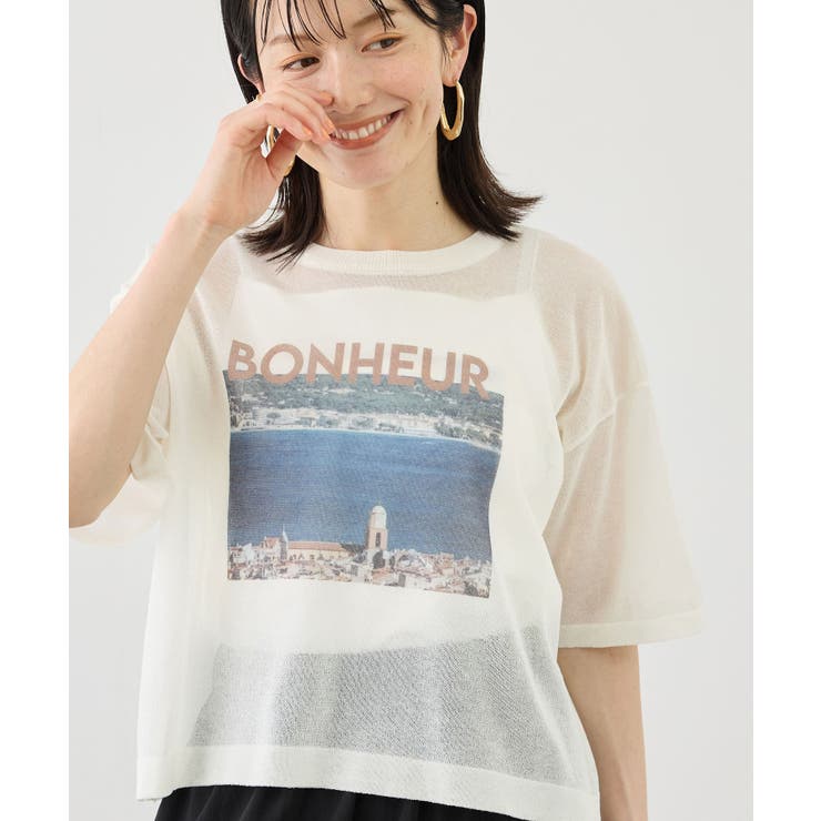 フォトプリントニットTシャツ | ROPE' PICNIC | 詳細画像6 