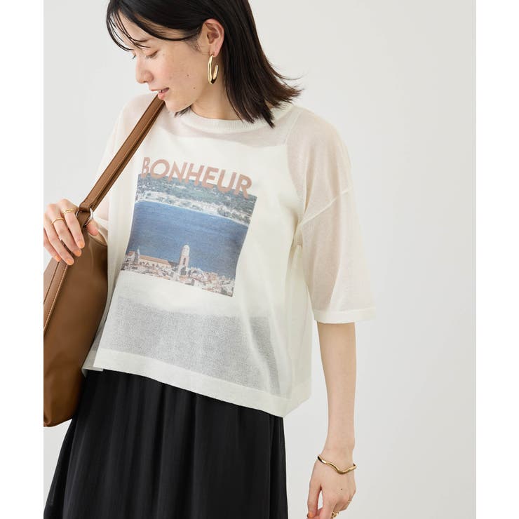 フォトプリントニットTシャツ | ROPE' PICNIC | 詳細画像7 