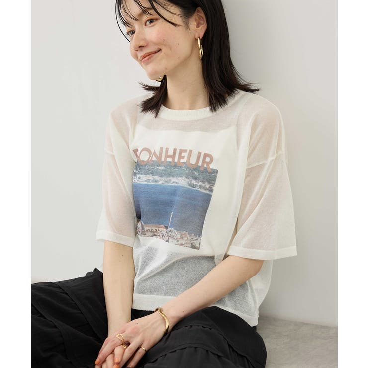 フォトプリントニットTシャツ | ROPE' PICNIC | 詳細画像8 