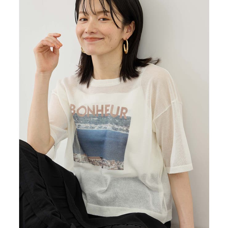 キナリ(16) | フォトプリントニットTシャツ | ROPE' PICNIC