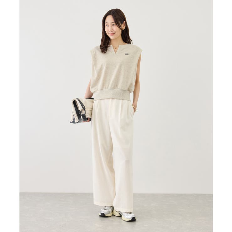キーネックラメ入りミニ裏毛トップス/汗染み防止・セットアップ対応 | ROPE' PICNIC | 詳細画像27 