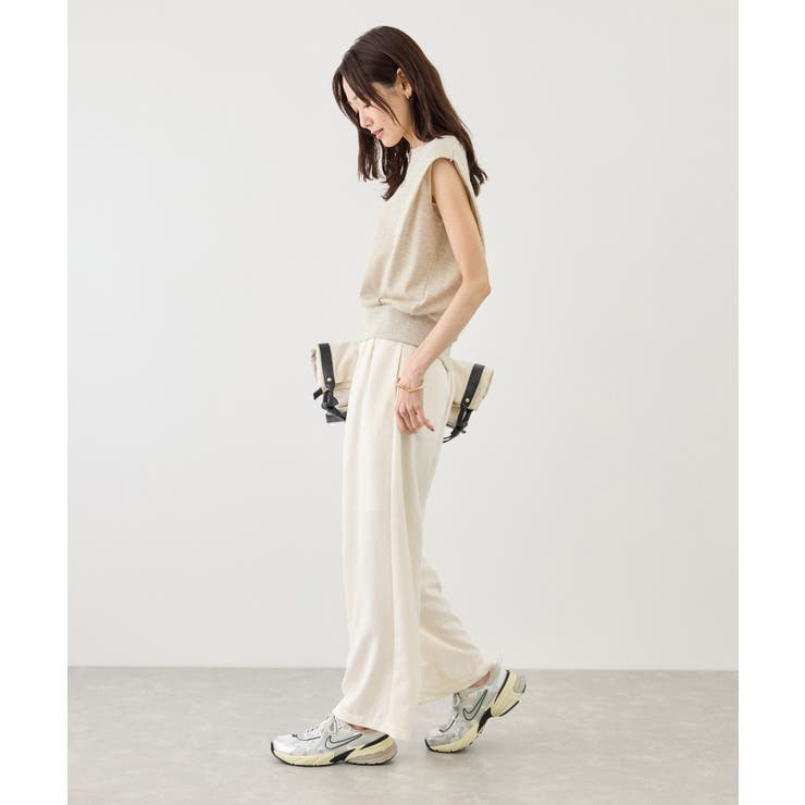 キーネックラメ入りミニ裏毛トップス/汗染み防止・セットアップ対応 | ROPE' PICNIC | 詳細画像28 