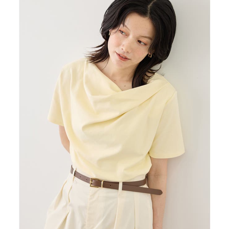 クリーム(83) | ハーフスリーブドレープカットトップス | ROPE' PICNIC