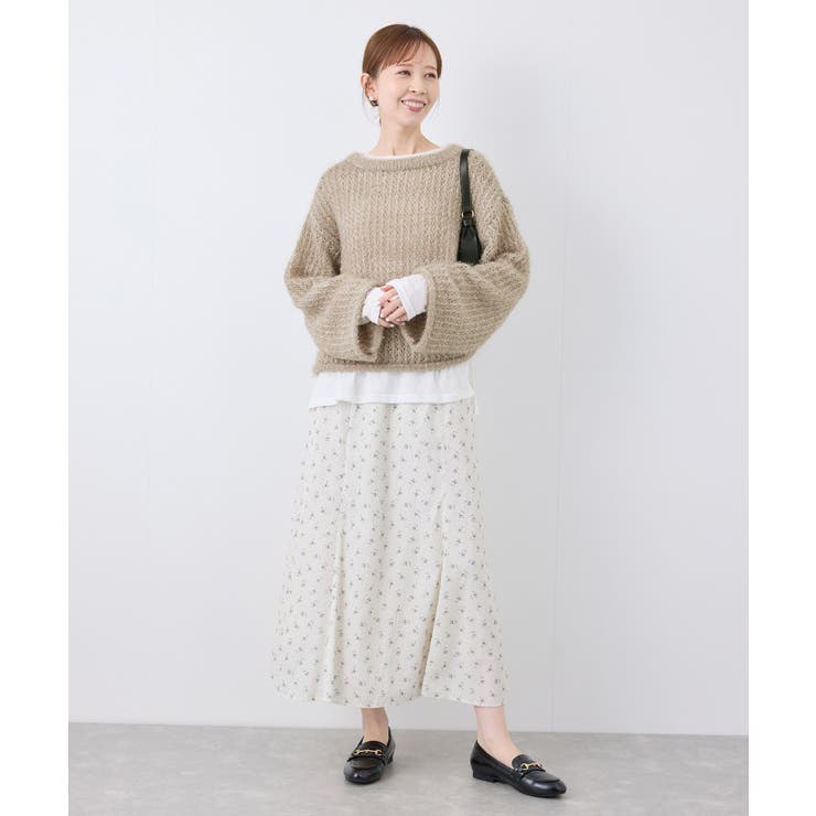 【emur/エミュール】フェザーラメメッシュ編みニット | ROPE' PICNIC | 詳細画像13 