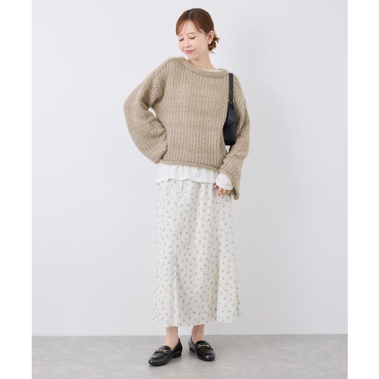 【emur/エミュール】フェザーラメメッシュ編みニット | ROPE' PICNIC | 詳細画像14 