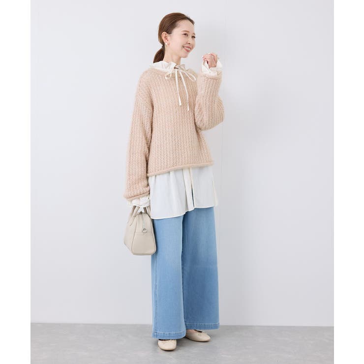 【emur/エミュール】フェザーラメメッシュ編みニット | ROPE' PICNIC | 詳細画像18 