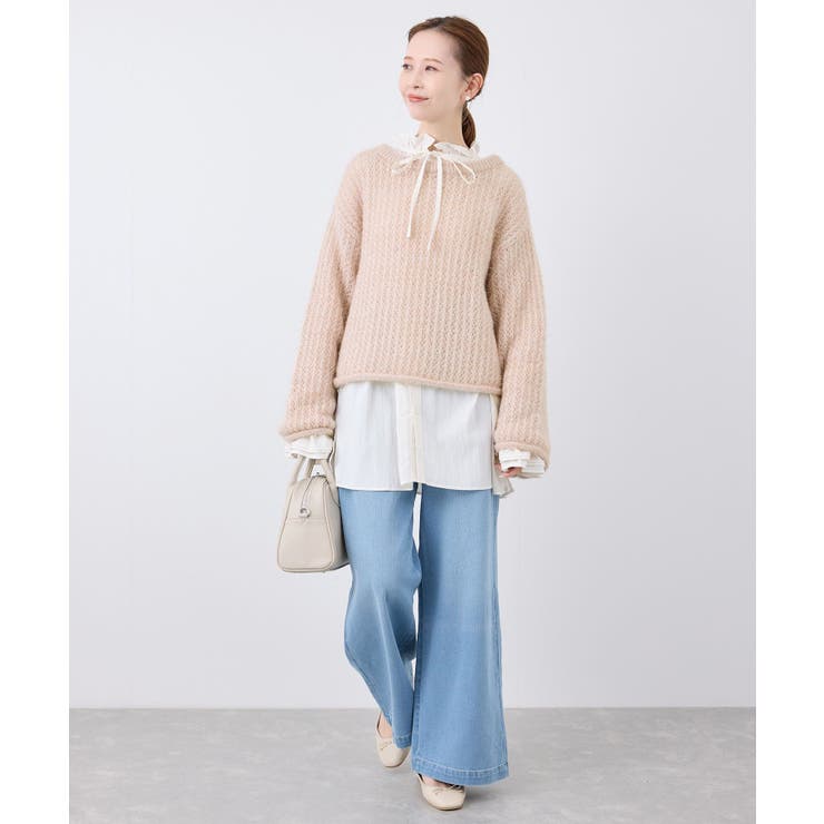 【emur/エミュール】フェザーラメメッシュ編みニット | ROPE' PICNIC | 詳細画像19 