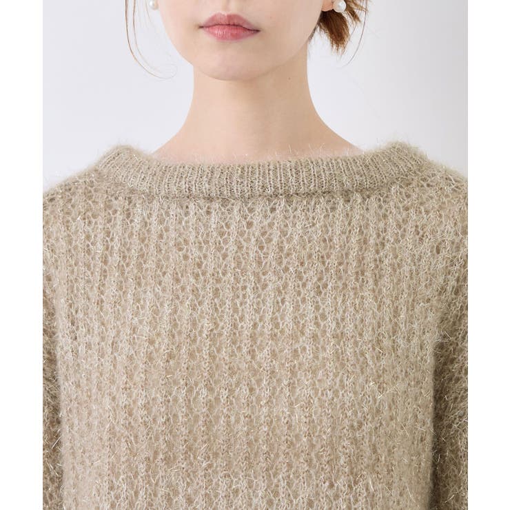 【emur/エミュール】フェザーラメメッシュ編みニット | ROPE' PICNIC | 詳細画像26 