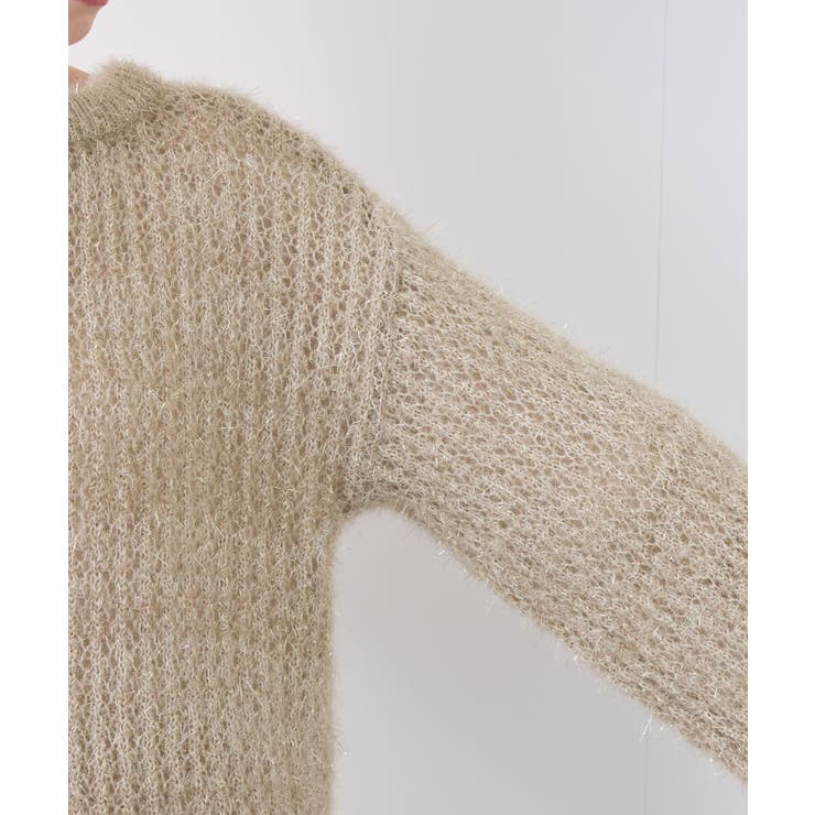 【emur/エミュール】フェザーラメメッシュ編みニット | ROPE' PICNIC | 詳細画像27 