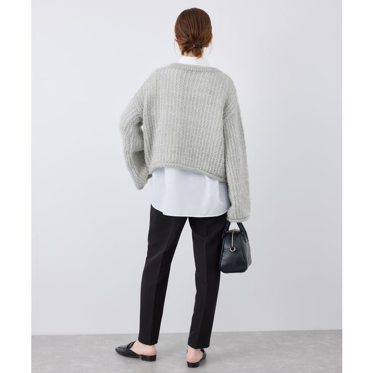 【emur/エミュール】フェザーラメメッシュ編みニット | ROPE' PICNIC | 詳細画像4 