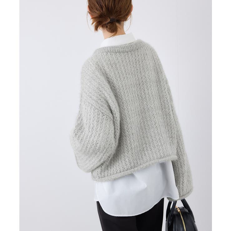 【emur/エミュール】フェザーラメメッシュ編みニット | ROPE' PICNIC | 詳細画像7 