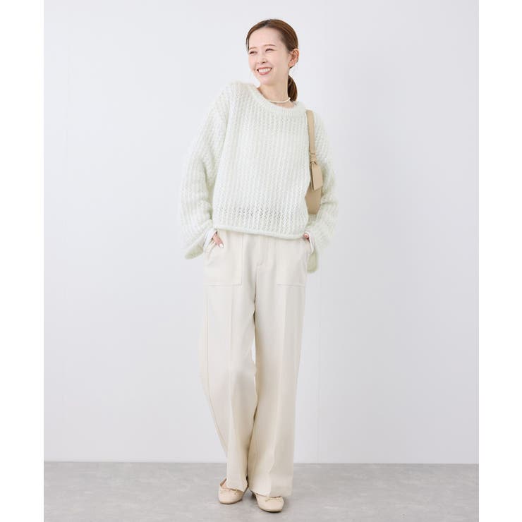 【emur/エミュール】フェザーラメメッシュ編みニット | ROPE' PICNIC | 詳細画像8 