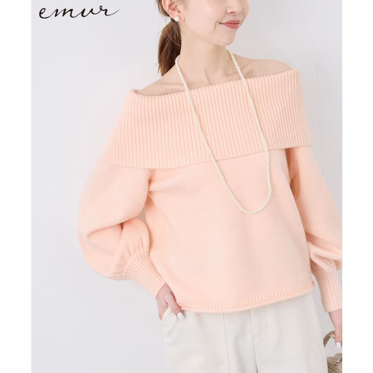 【emur/エミュール】オフショルダーニット | ROPE' PICNIC | 詳細画像1 