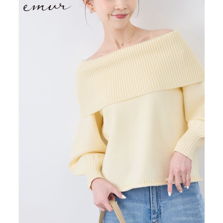 オフサブ | 【emur/エミュール】オフショルダーニット | ROPE' PICNIC