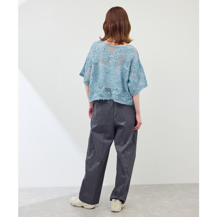 メッシュコード刺繍プルオーバー | ROPE' PICNIC | 詳細画像18 