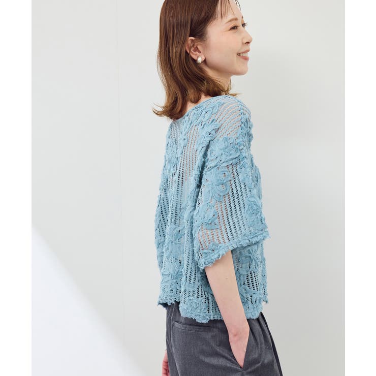 メッシュコード刺繍プルオーバー | ROPE' PICNIC | 詳細画像22 