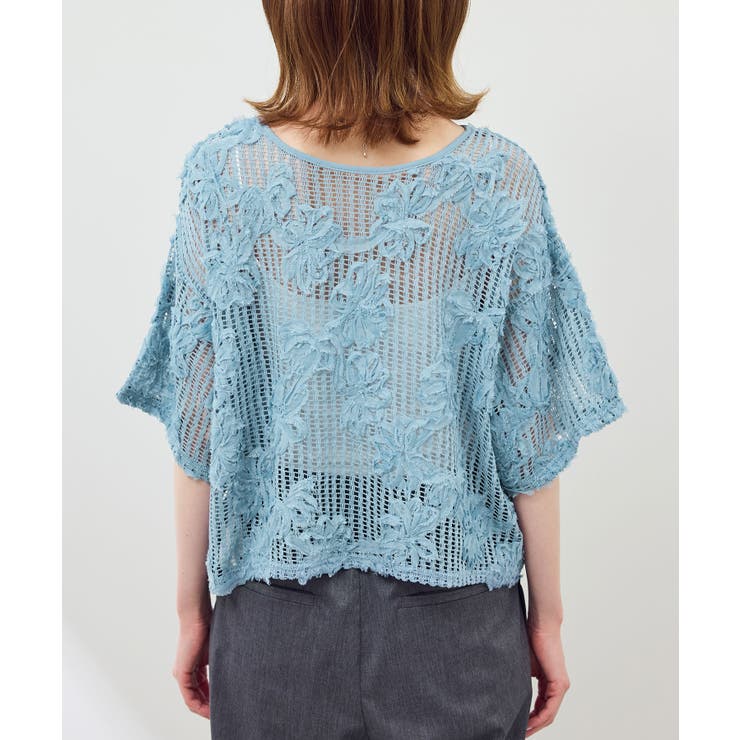 メッシュコード刺繍プルオーバー | ROPE' PICNIC | 詳細画像26 