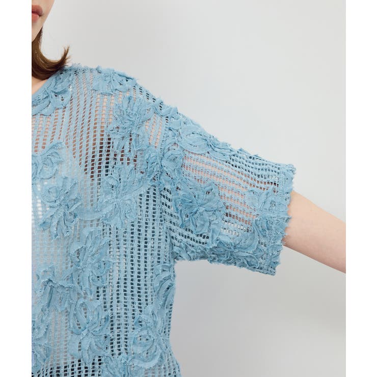 メッシュコード刺繍プルオーバー | ROPE' PICNIC | 詳細画像28 