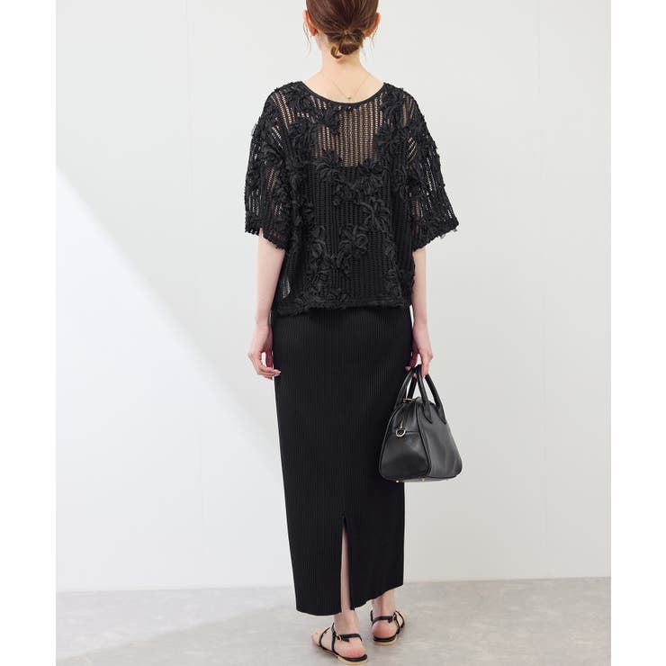 メッシュコード刺繍プルオーバー | ROPE' PICNIC | 詳細画像5 