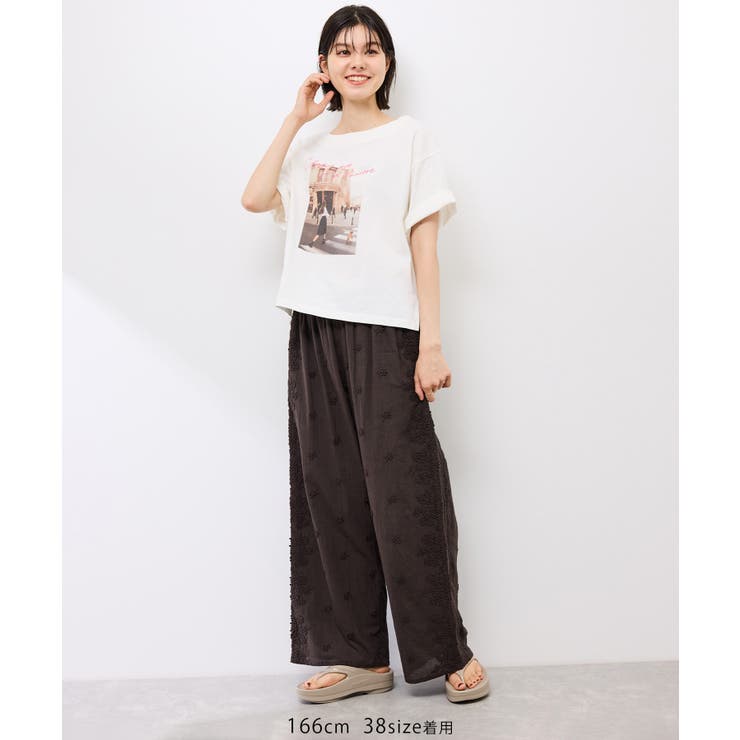 オフショルプリントハーフスリーブTシャツ | ROPE' PICNIC | 詳細画像15 