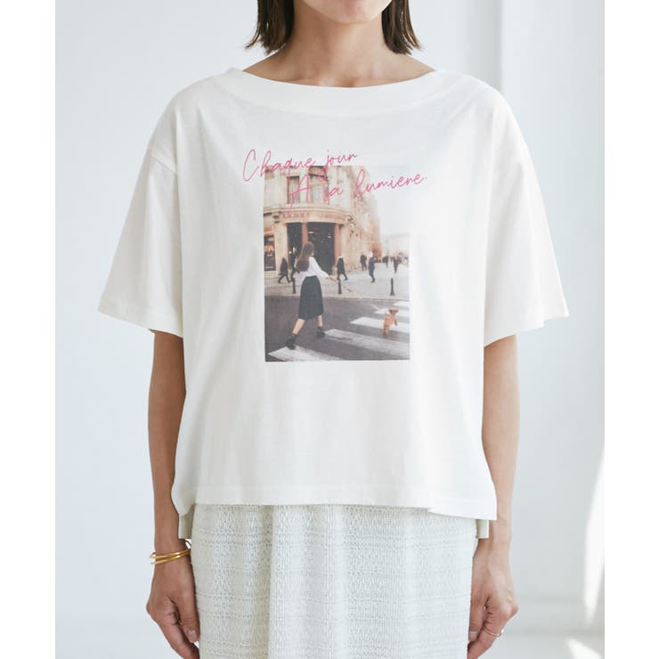 オフショルプリントハーフスリーブTシャツ | ROPE' PICNIC | 詳細画像30 